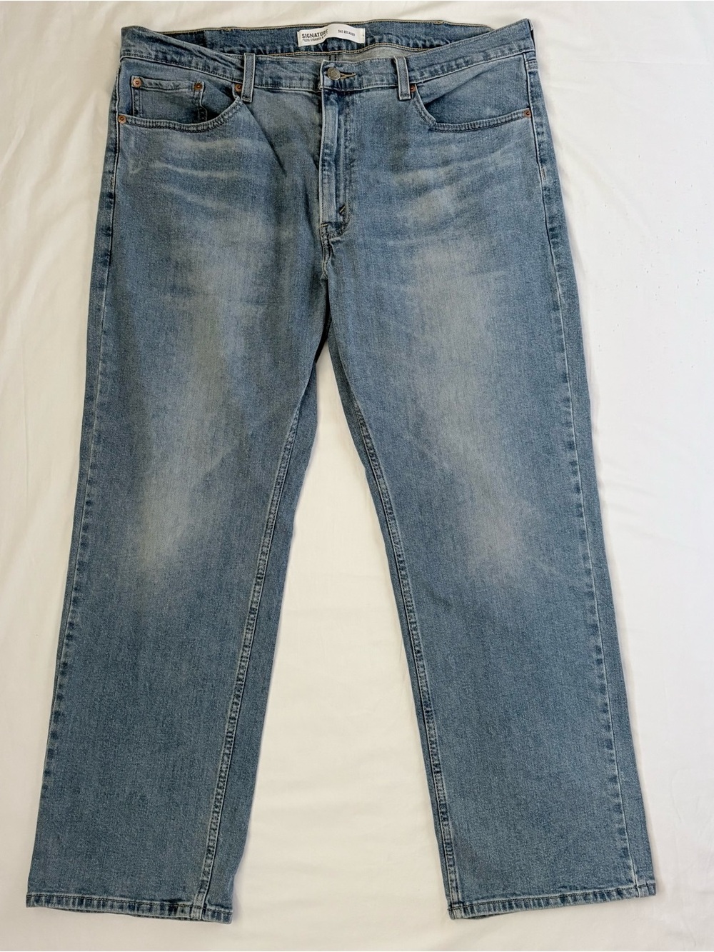 Signature by Levi Strauss S61 Relaxed Jeans 38x30 Medium Wash